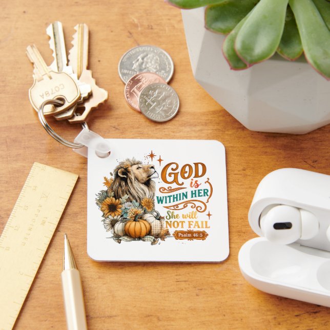 God Is Within Her...  Keychain (Desk)