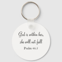 God Is Within Her Keychain