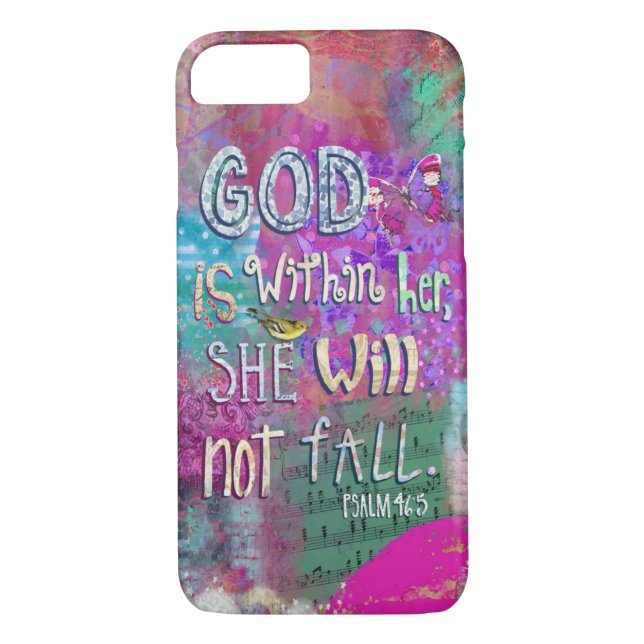 God Is Within Her Phone Case (Back)