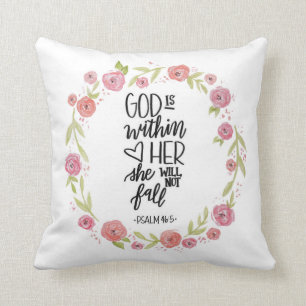 God is within her pillow