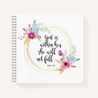 God is Within Her Psalm 46:5 Notebook