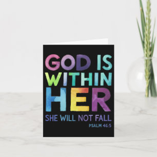 God Is Within Her She Will Not Fail Psalm 465 Reli Card