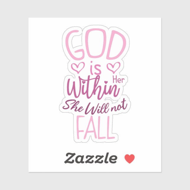 God Is Within Her She Will Not Fall  (Sheet)