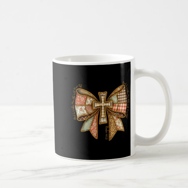 God Is Within Her She Will Not Fall Coquette Bow C Coffee Mug (Right)