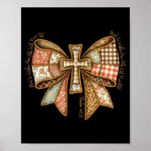 God Is Within Her She Will Not Fall Coquette Bow C Poster