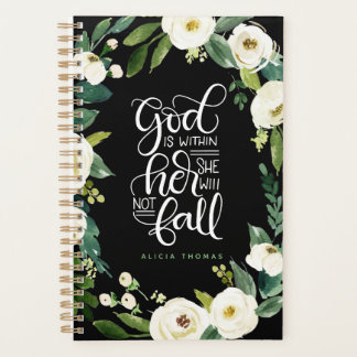 God is within her, she will not fall - Encouraging Planner