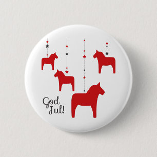 God jul! 2 inch round button