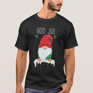 God Jul Gnome Swedish Tomte Gnome Scandinavian T-Shirt