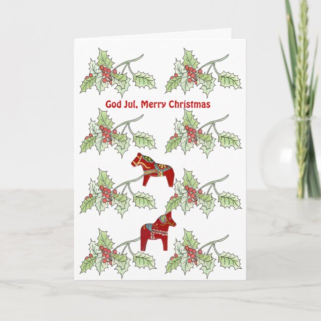 God Jul, Joyeuse carte de Noël (Devant)