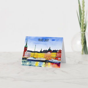 God Jul, Swedish Christmas  Card