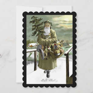 God Jul Swedish Santa Holiday Card
