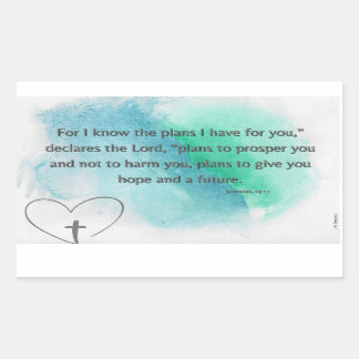 God Knows My Plans Sticker