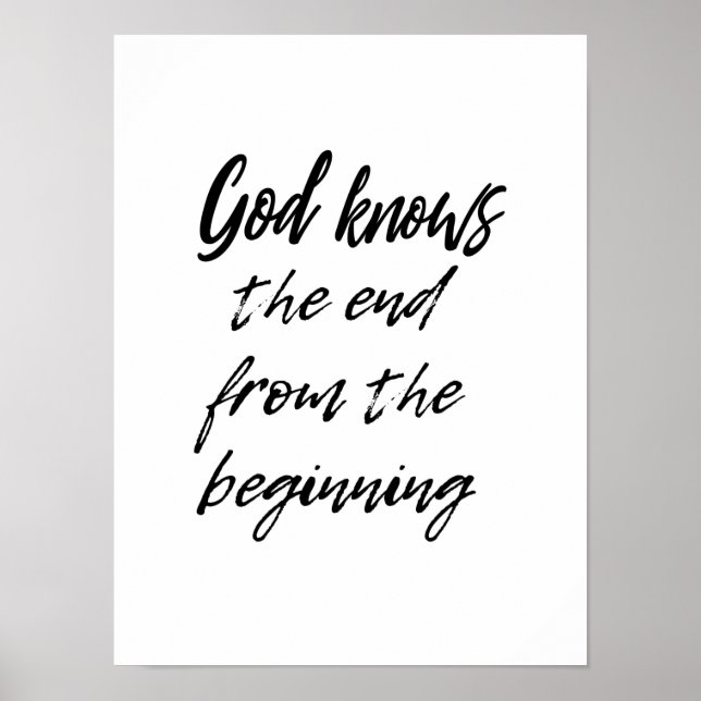 God knows the end - poster (Front)