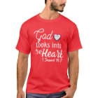 God Looks into the Heart Religious Bible Verse