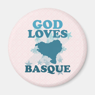 God Loves Basque Magnet