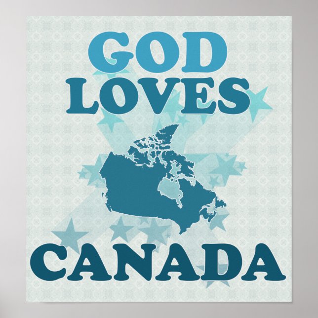 God Loves Canada Poster (Front)