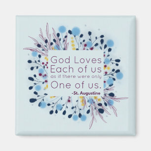 God Loves Each of Us - Inspirational Magnet