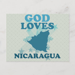 God Loves Nicaragua Postcard
