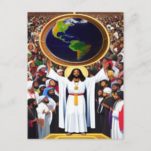 God Loves the World II Christian Art Postcard
