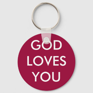 GOD LOVES YOU KEYCHAIN