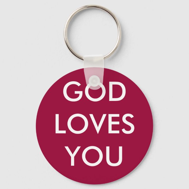 GOD LOVES YOU KEYCHAIN (Front)