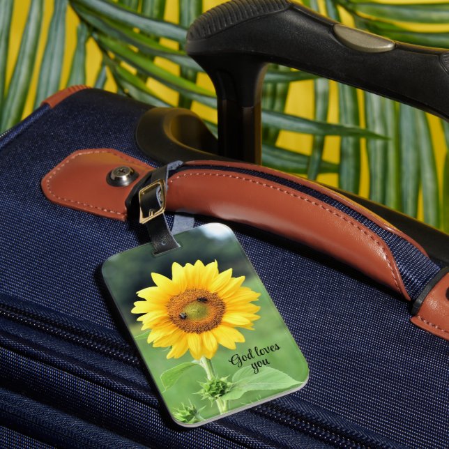 God Loves You Luggage Tag (Front Insitu 1)