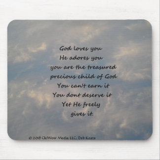 God Loves You Mouse Pad