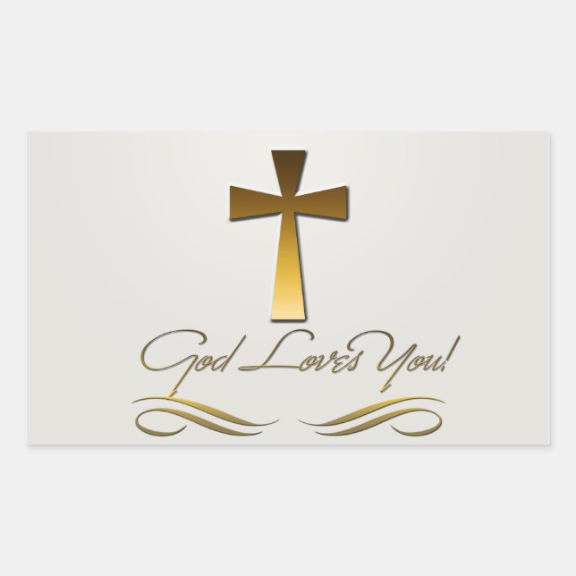 God Loves You Sticker (Front)