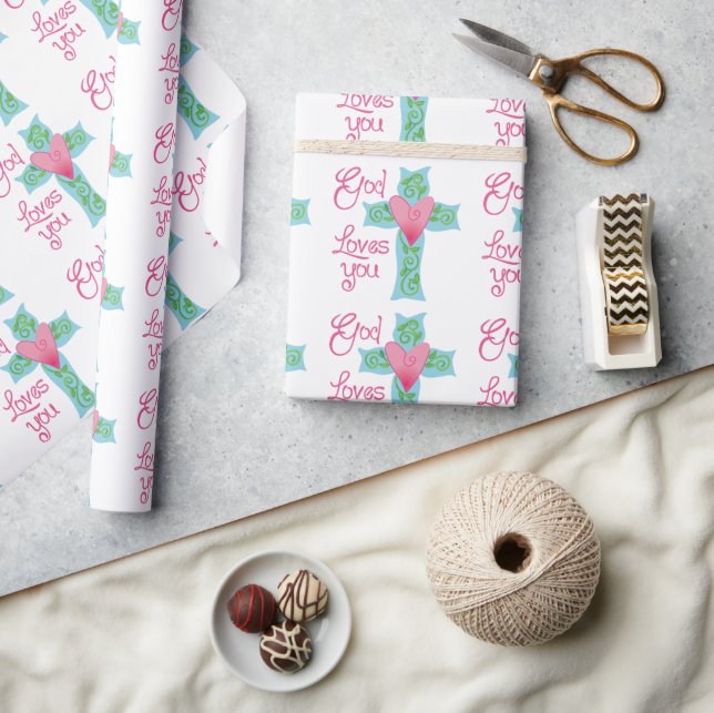 God Loves You Wrapping Paper (Crafts)
