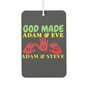 God Made Adam and Eve Not Adam and Steve Air Freshener