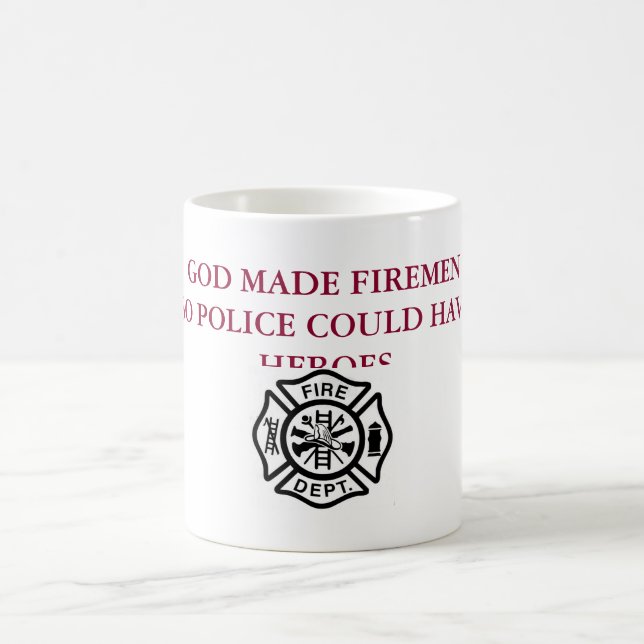 God Made Firemen Mug (Center)