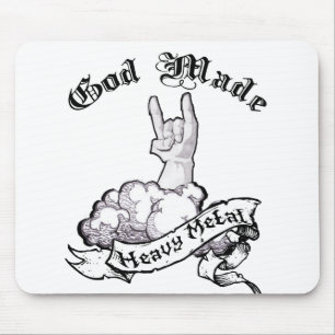 God made heavy metal mouse pad