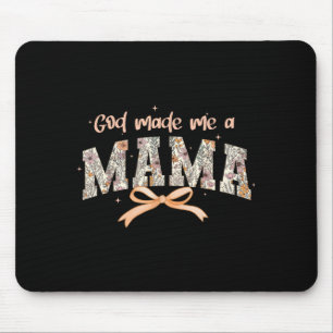 God Made Me A Mama Christian Moms Stylish Faith-ba Mouse Pad