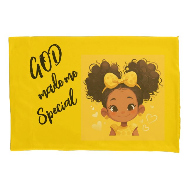 GOD made me special Pillowcase (Front-Left)