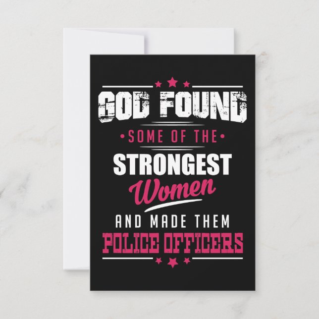 God Made Police Officers Hilarious Profession Dsgn (Front)