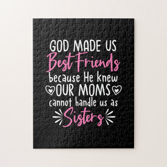 God Made Us Best Friends Jigsaw Puzzle (Vertical)