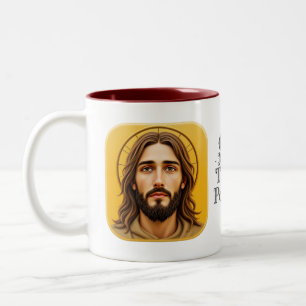 God Makes Things Possible Two-Tone Coffee Mug