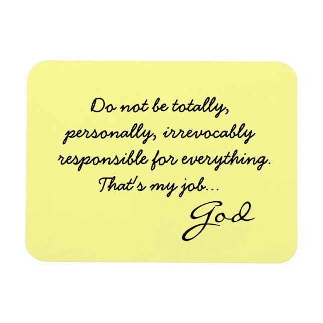 God Note Magnet (Horizontal)