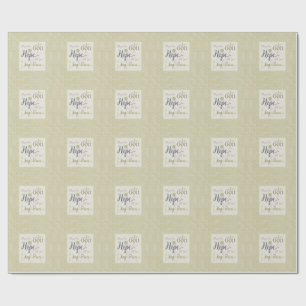 God of Hope Fill You with Joy & Peace Wrapping Paper
