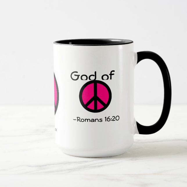 God of Peace Sign gotGod316.com Mug (Right)
