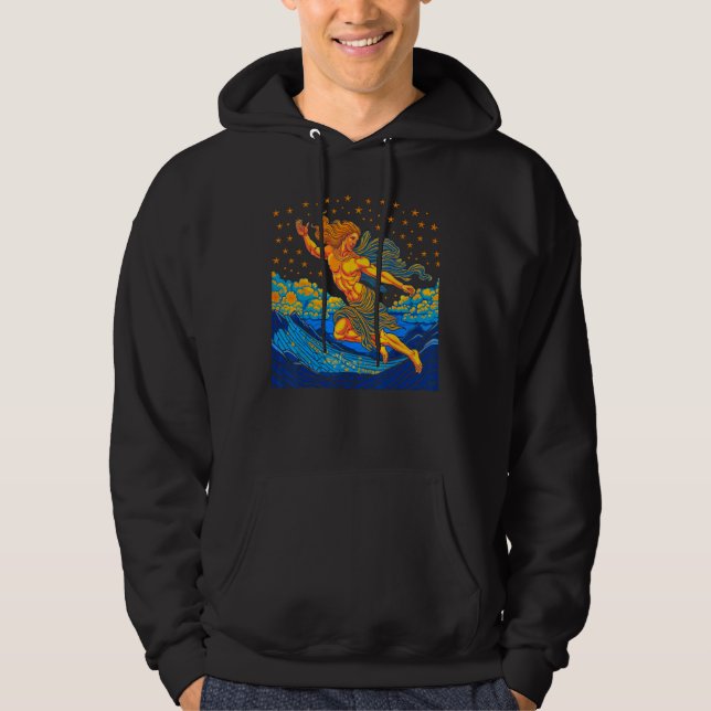 God of Speed Greek Mythology Art Hoodie (Front)