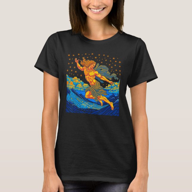 God of Speed Greek Mythology Art T-Shirt (Front)