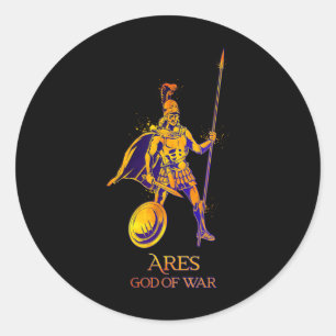 God Of War - Ares Classic Round Sticker