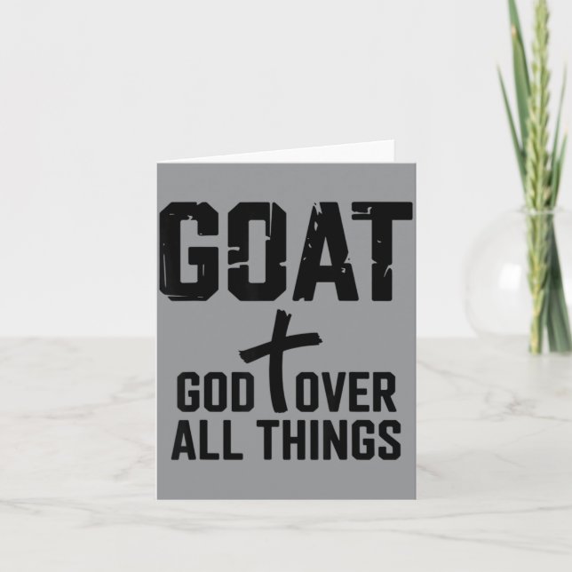God Over All Things Card (Front)