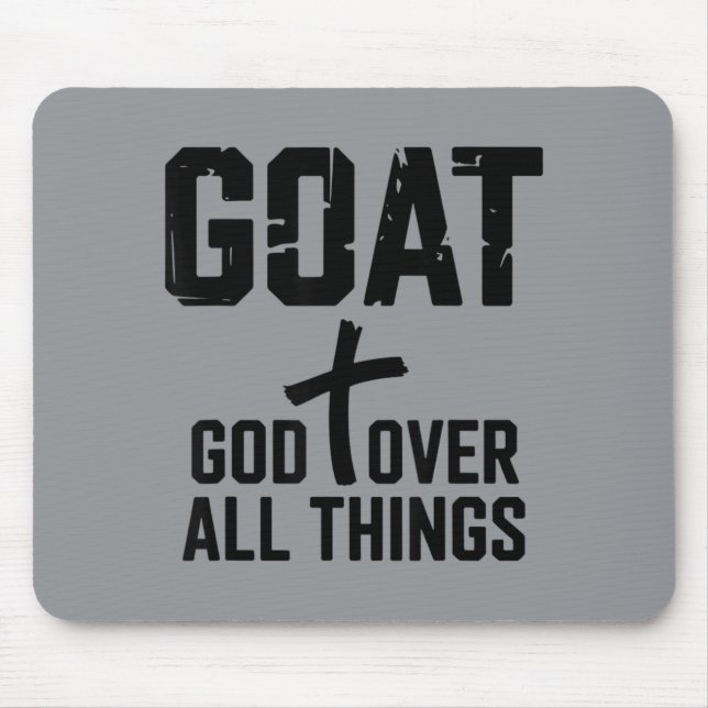 God Over All Things Mouse Pad (Front)
