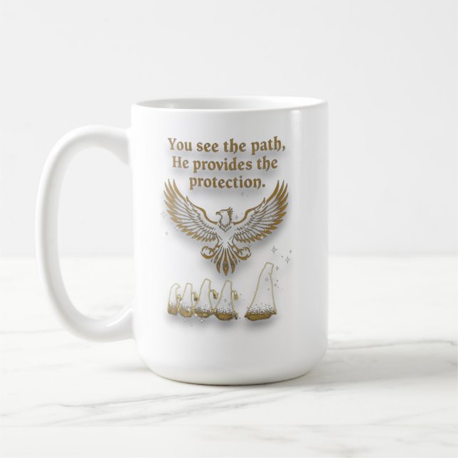 God protection coffee mug (Left)