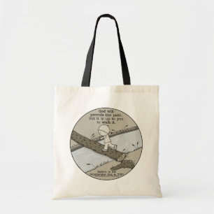 God Provides a Path Tote Bag