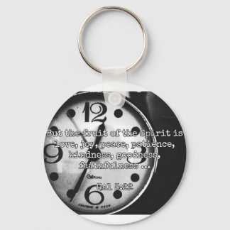God Quotes: Gal 5:22 -- "Fruit of the Spirit" Keychain