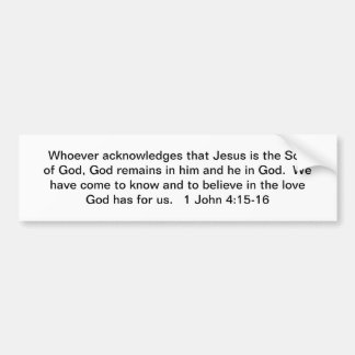 God Remains In the Believer Bumper Sticker