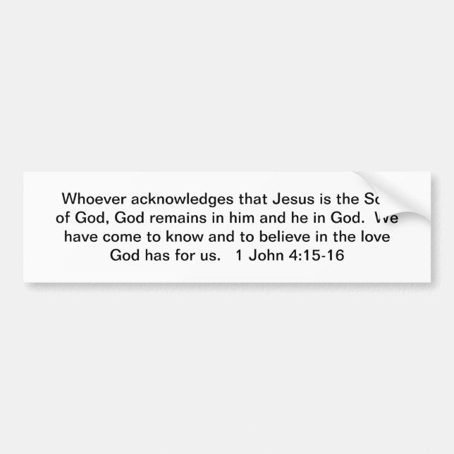 God Remains In the Believer Bumper Sticker (Front)